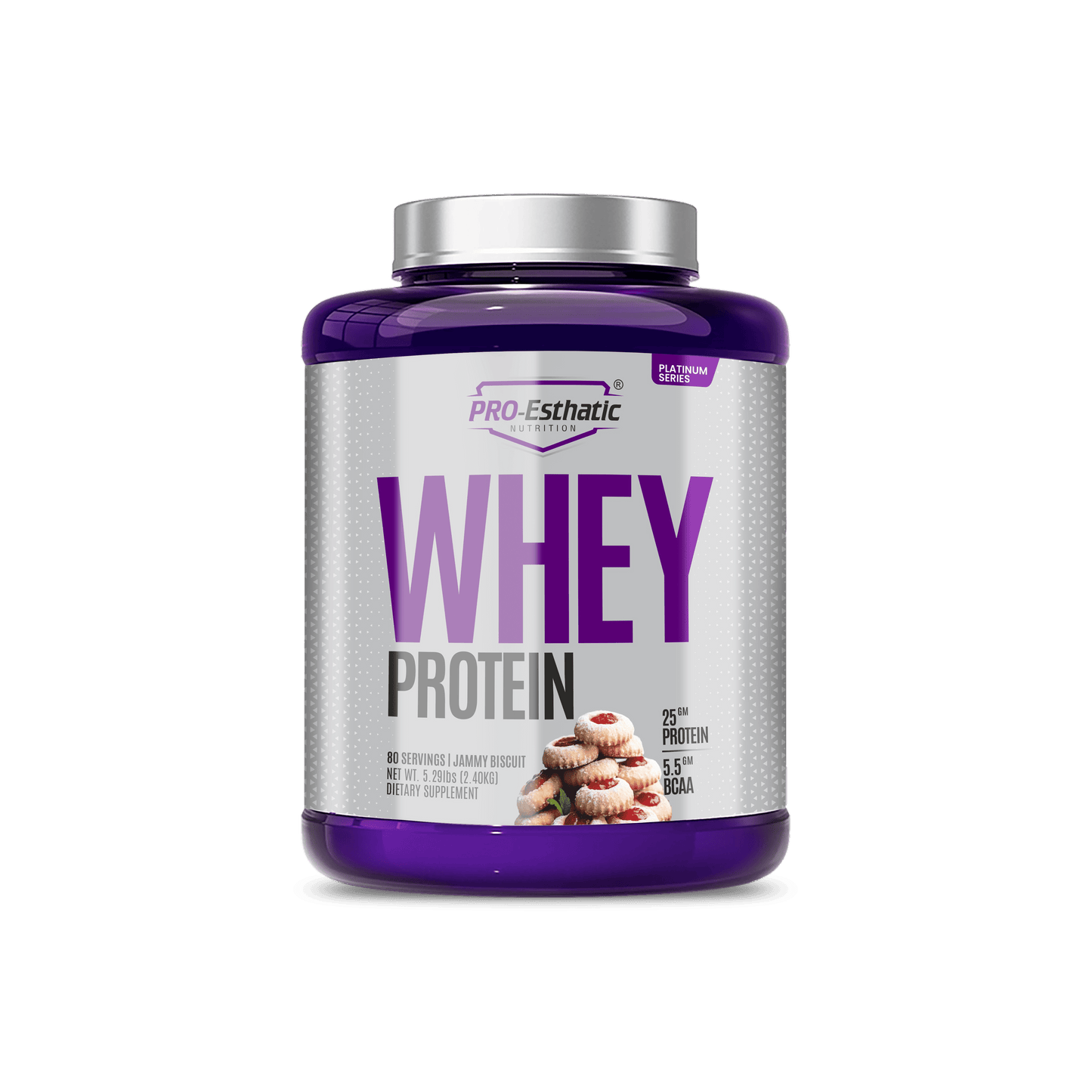 Pro Esthatic Whey Protein 25g Protein 80 Servings 5.29lbs (2.40kg) | Platinum Series
