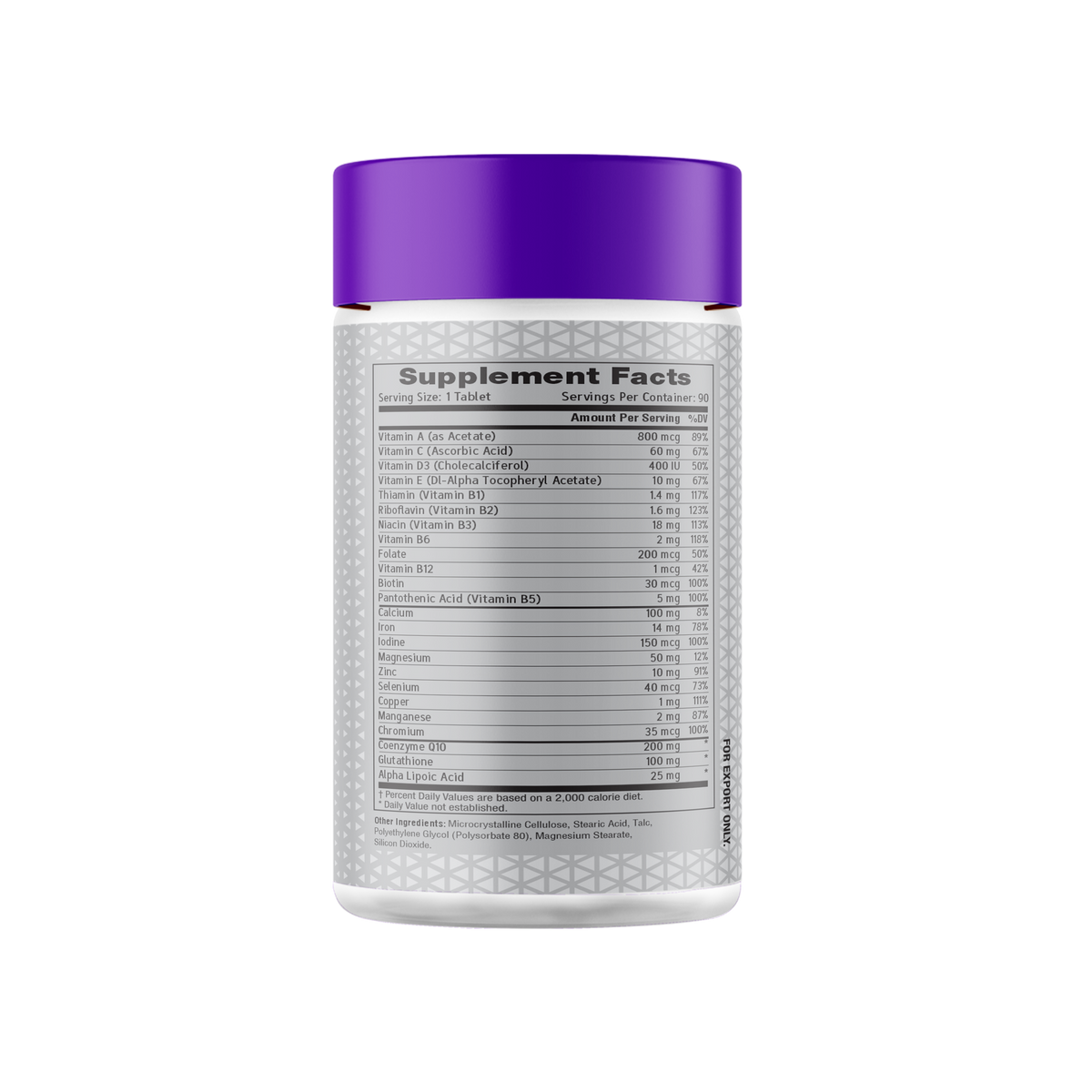 Pro-Esthatic Nutrition Multi + CoQ10 & Glutathione 90 Tablets | Platinum Series