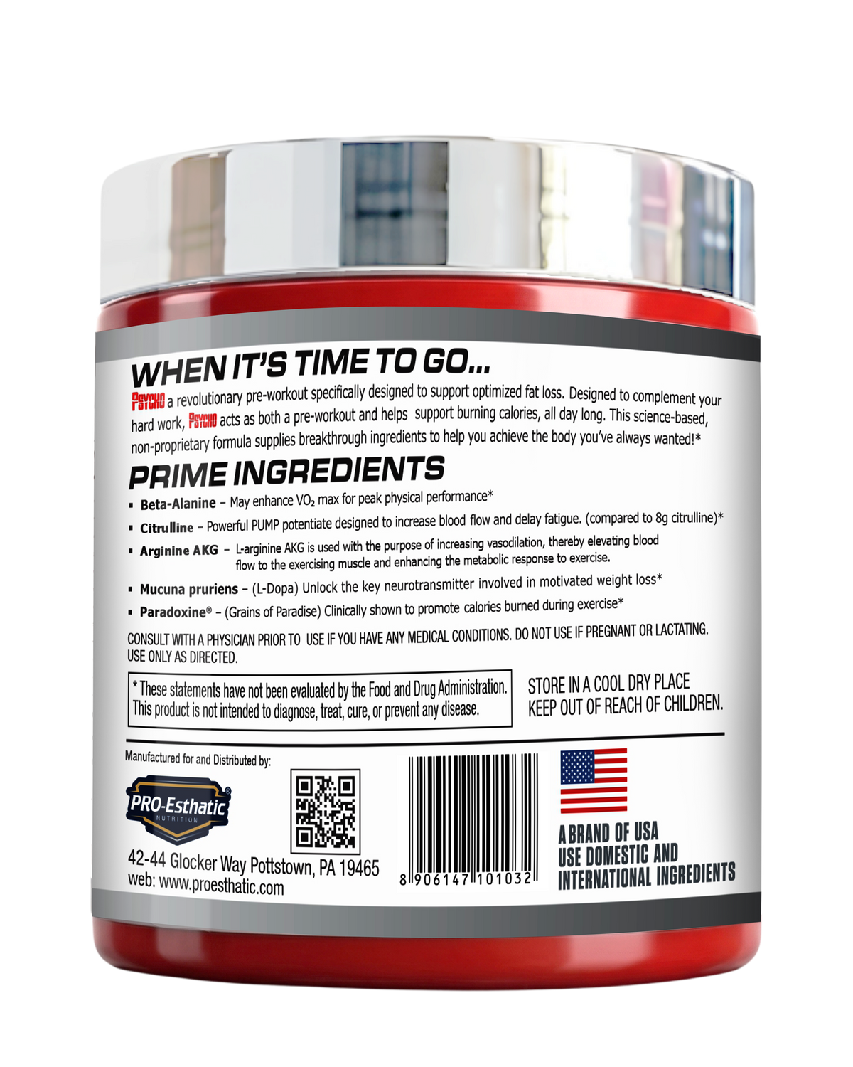 Pro Esthatic Psycho Pre-Workout