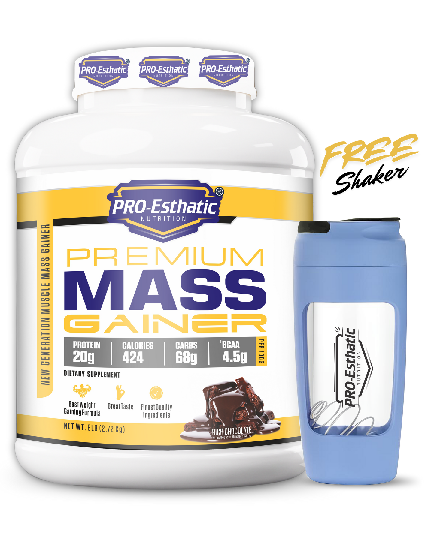 Pro Esthatic Premium Mass Gainer 6lb (2.72kg)