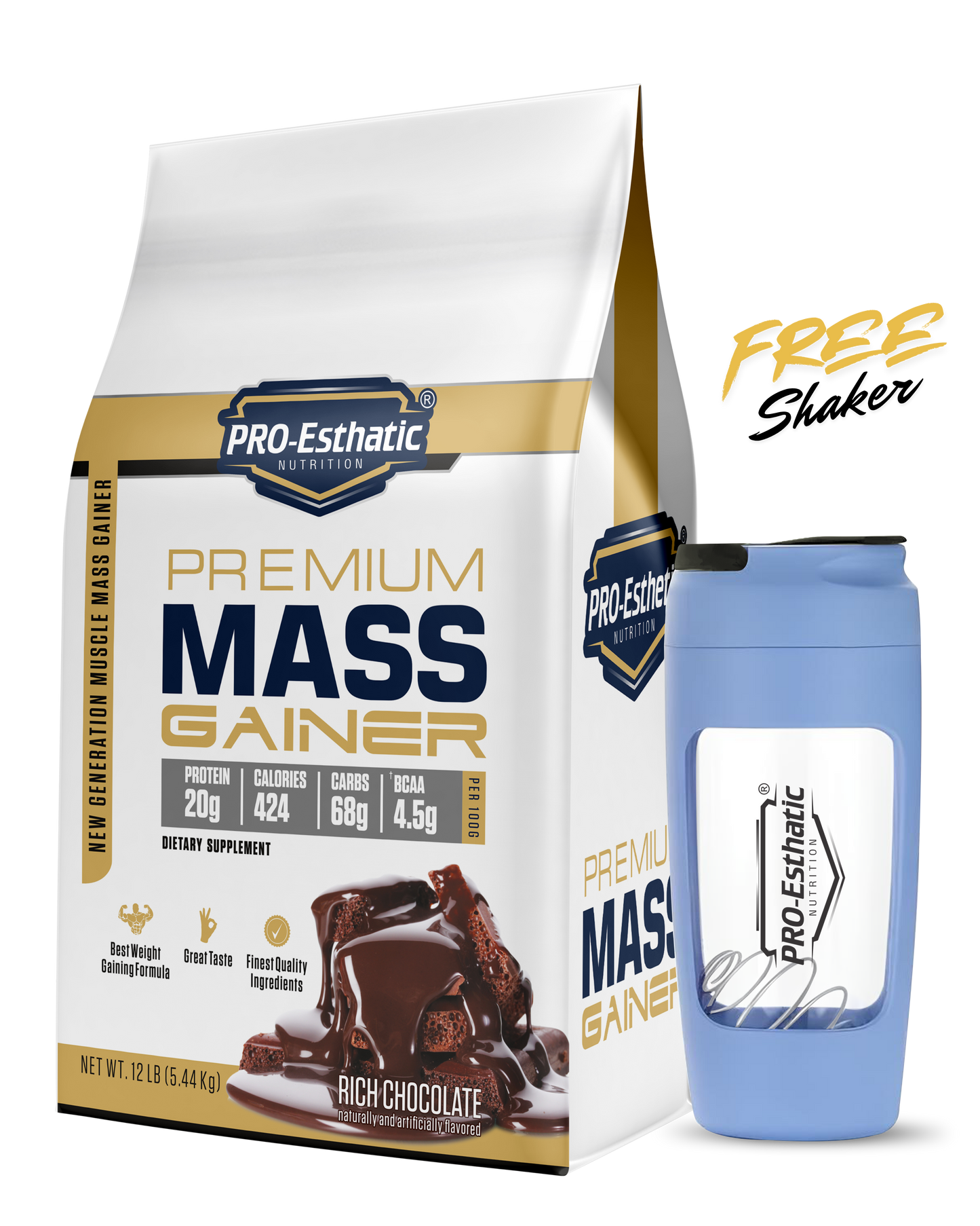 Pro Esthatic Premium Mass Gainer 12lbs (5.44kg)