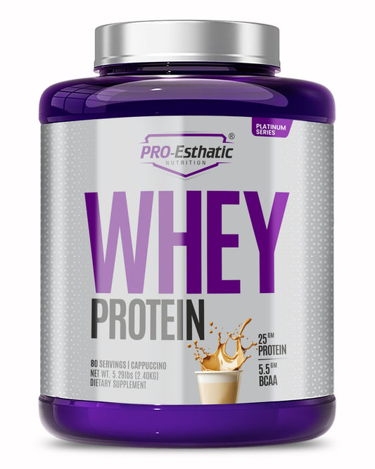 Pro Esthatic Whey Protein 25g Protein 80 Servings 5.29lbs (2.40kg) | Platinum Series