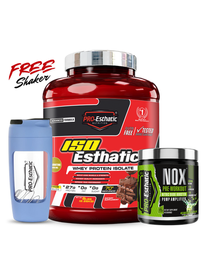 Pro Esthatic Iso Esthatic 5lbs and NOX Pre Workout 40 Servings