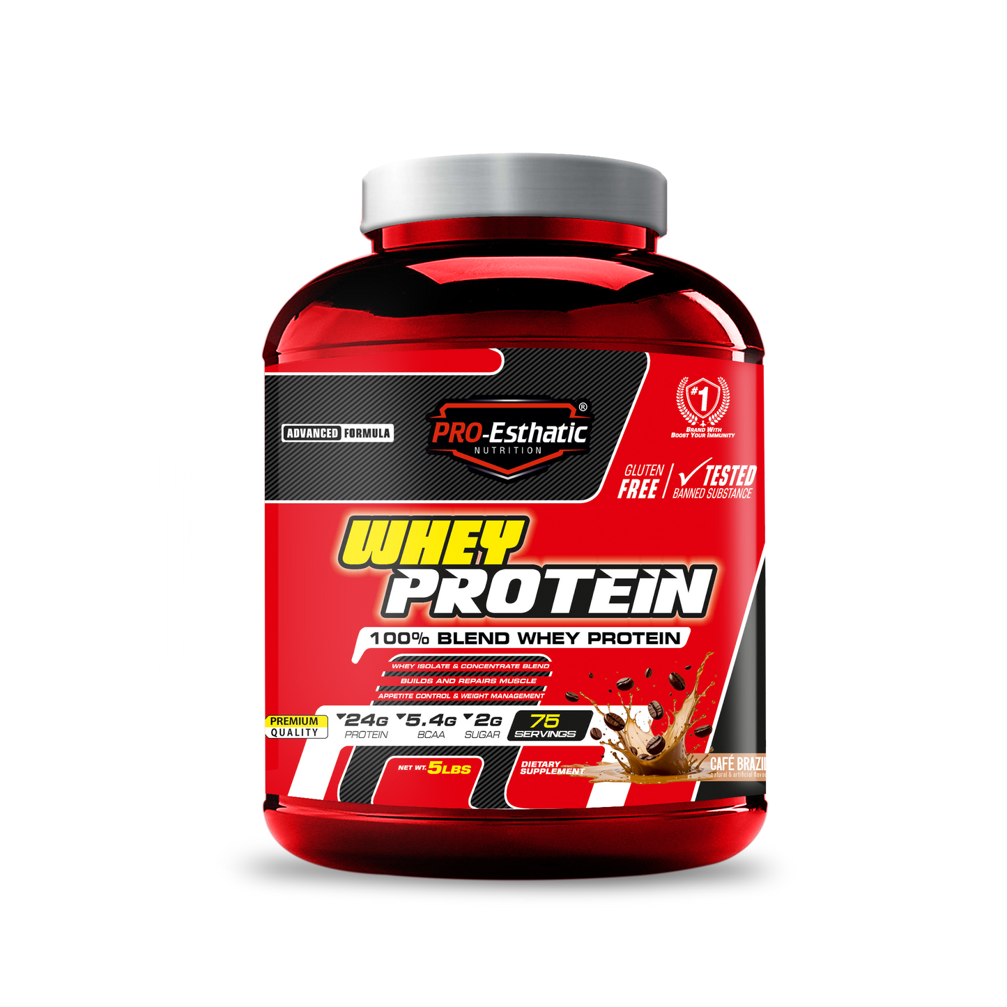 Pro Esthatic Whey Protein 5lbs with L-ARGININE