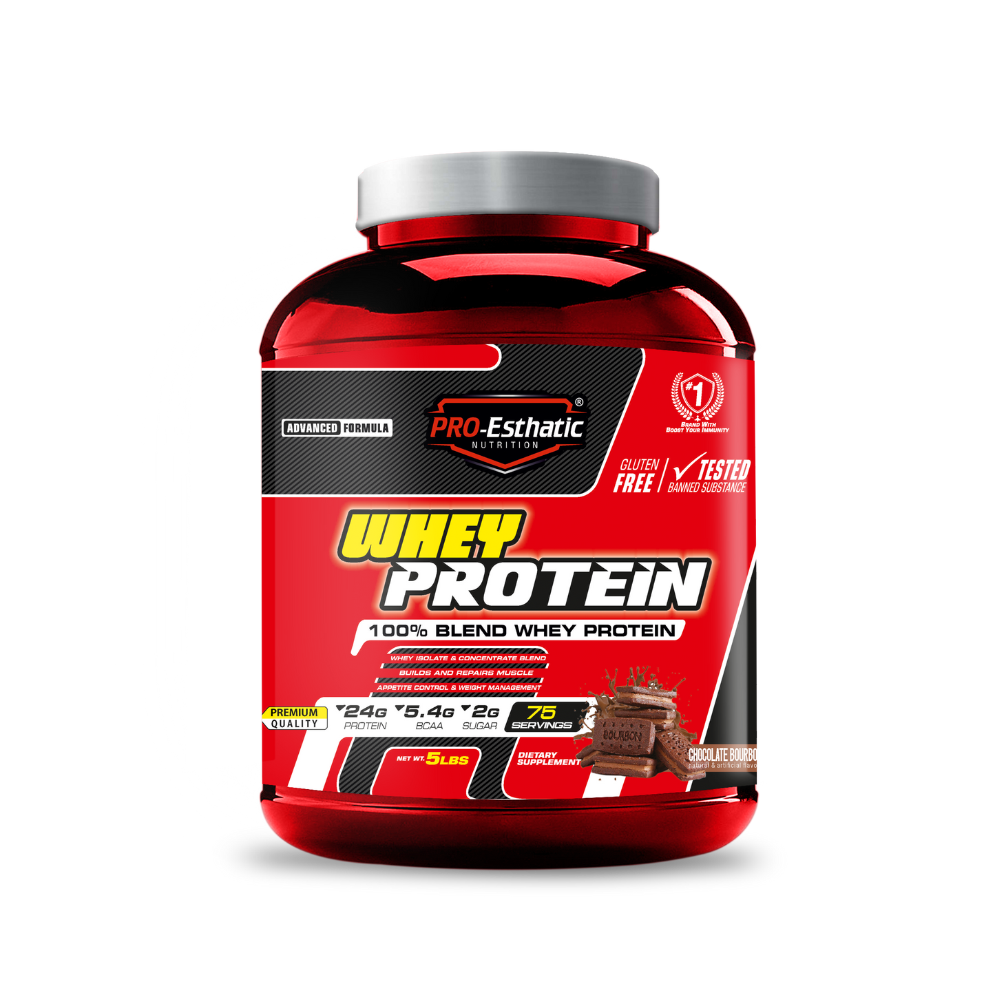 Pro Esthatic Whey Protein 5lbs with L-ARGININE