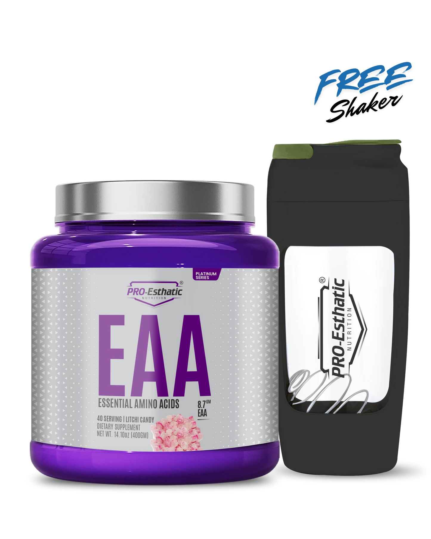 Pro Esthatic EAA – Essential Amino Acids 400gm 40 Servings | Platinum Series