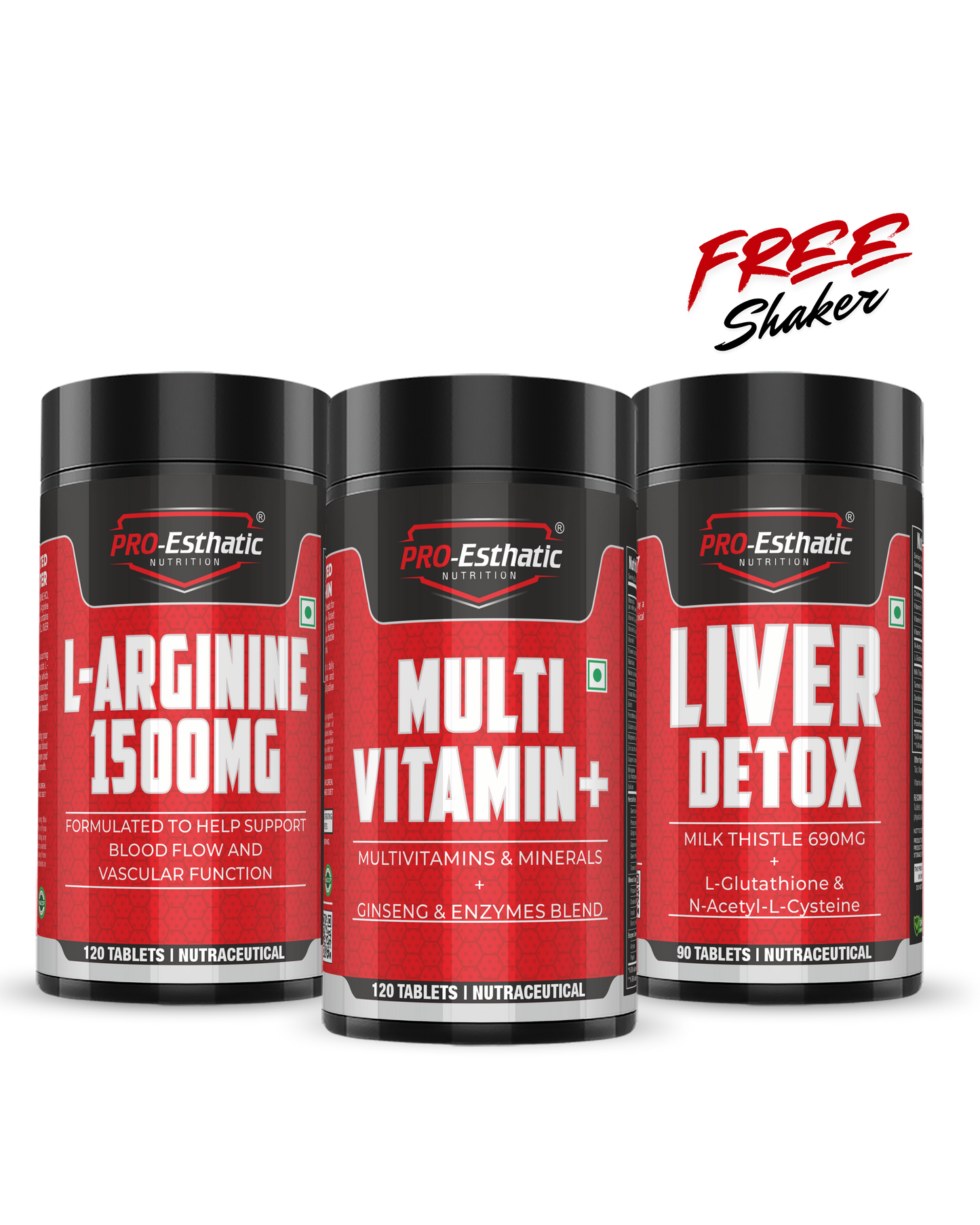 Pro Esthatic L-Arginine, Liver Detox and Multivitamin+ tablets