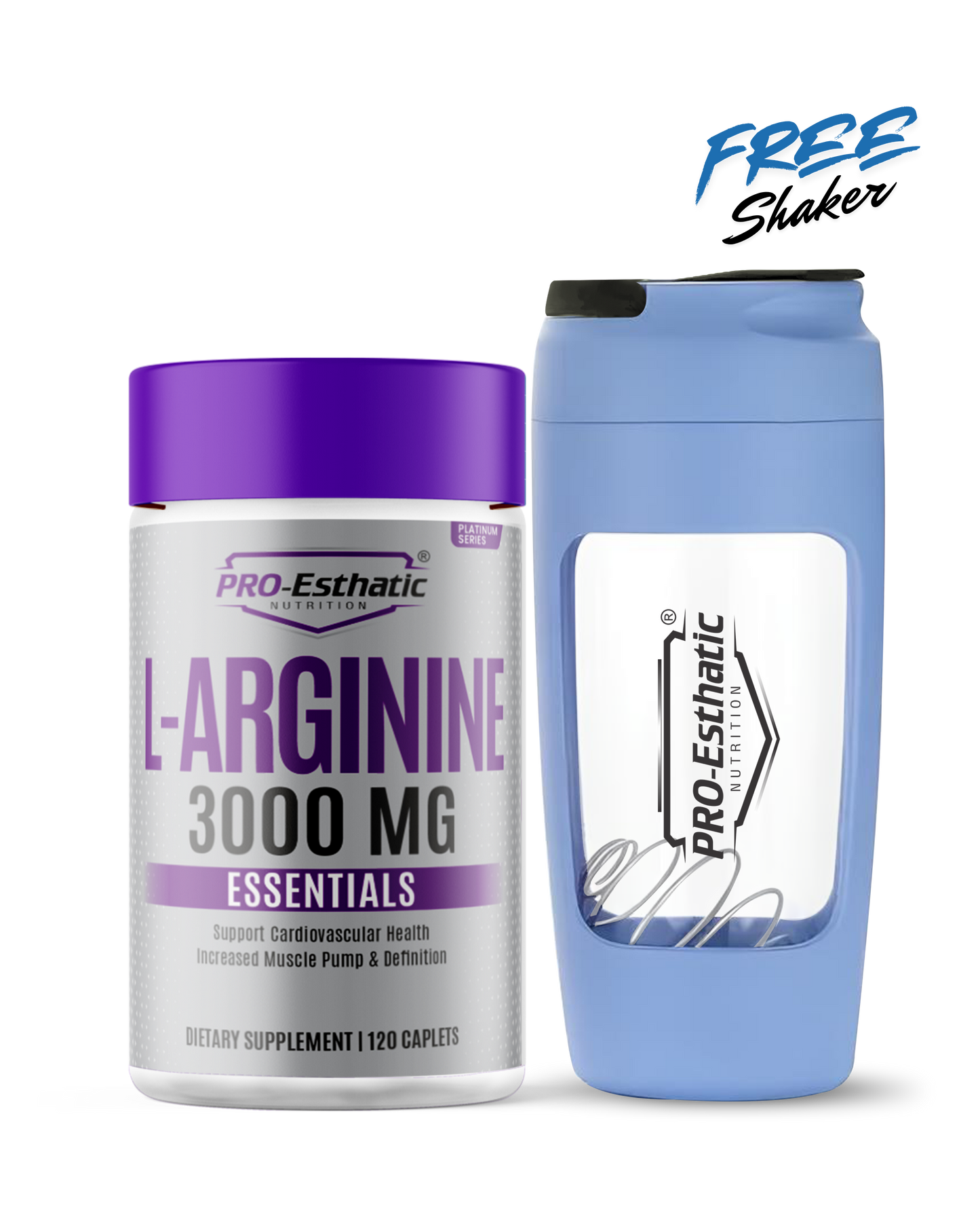 Pro Esthatic L-Arginine 3000Mg Essentials 120 Caplets | Platinum Series