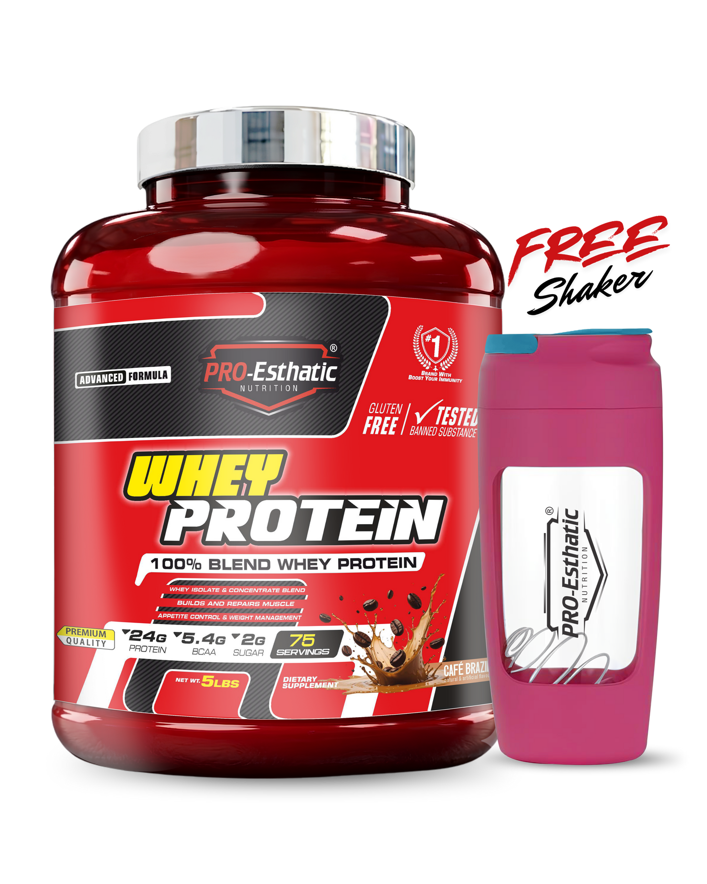 Pro Esthatic Whey Protein 5lbs 75 Servings