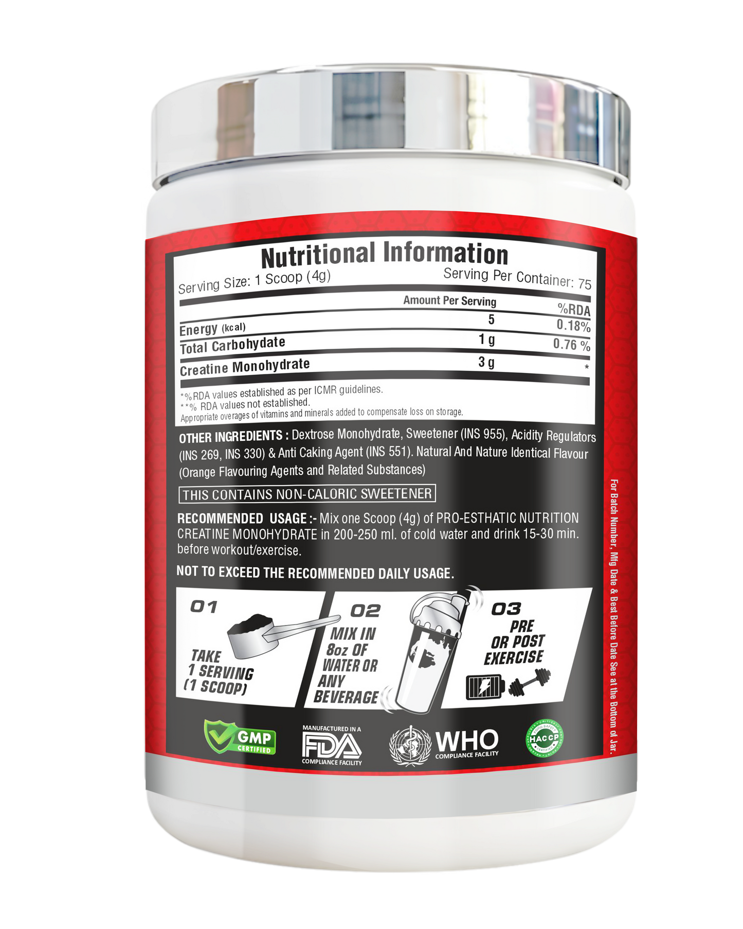 Pro Esthatic Creatine Monohydrate