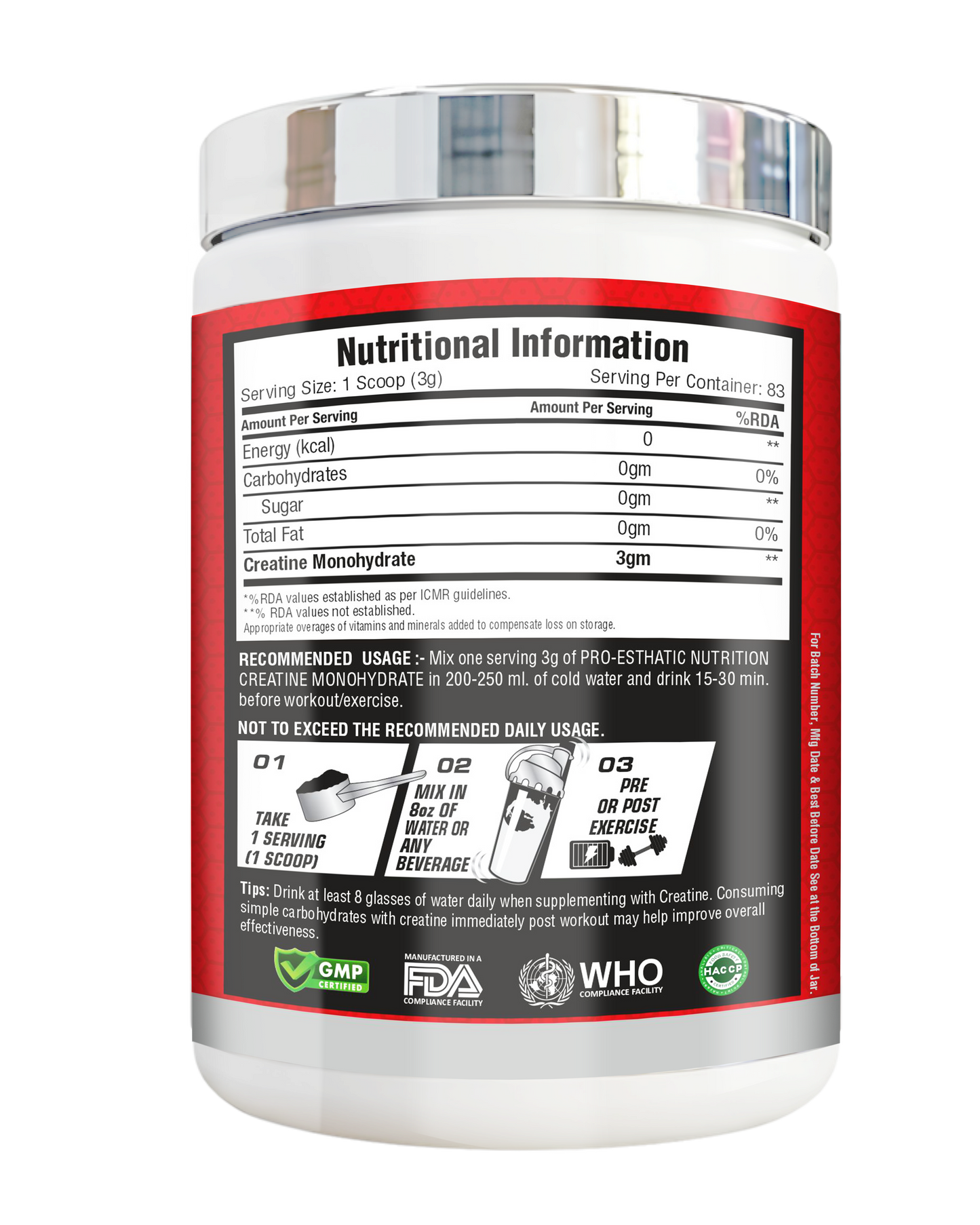 Pro Esthatic Creatine Monohydrate