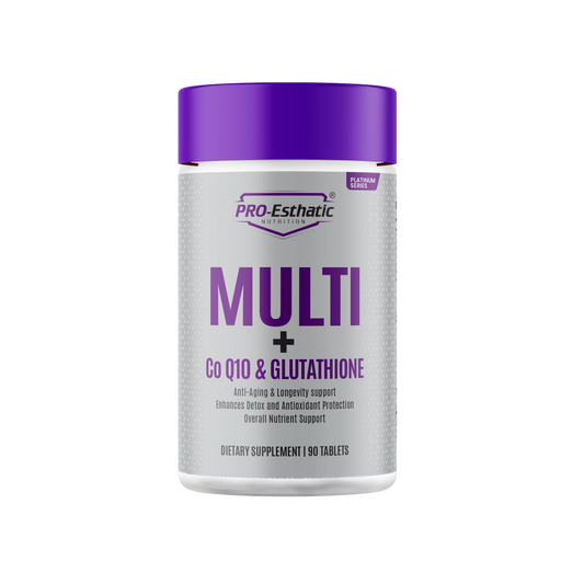 Pro-Esthatic Nutrition Multi + CoQ10 & Glutathione 90 Tablets | Platinum Series