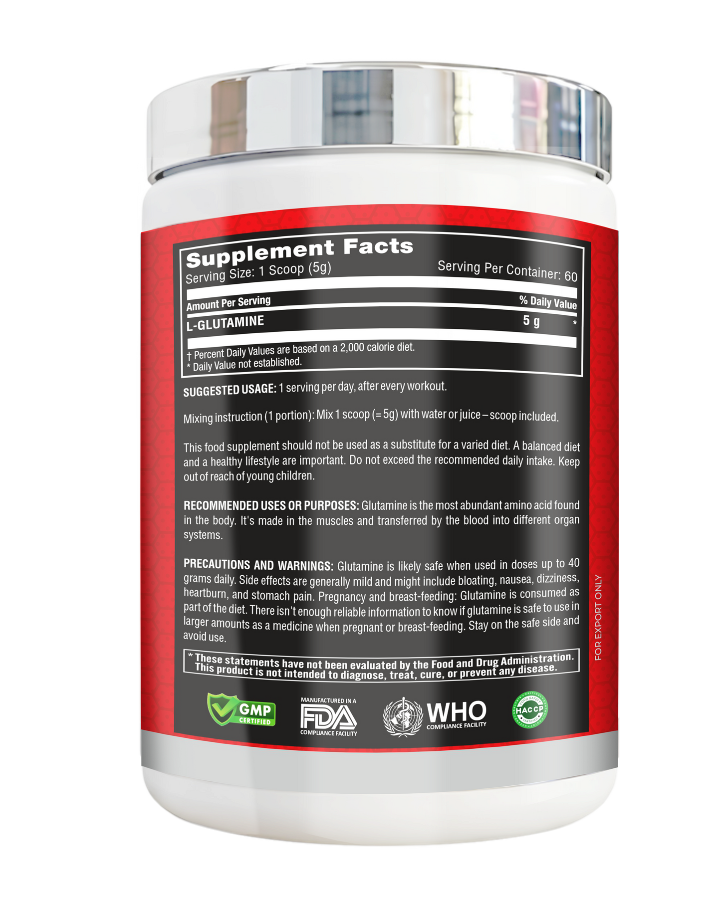 Pro Esthatic Glutamine 300g (60 Servings)