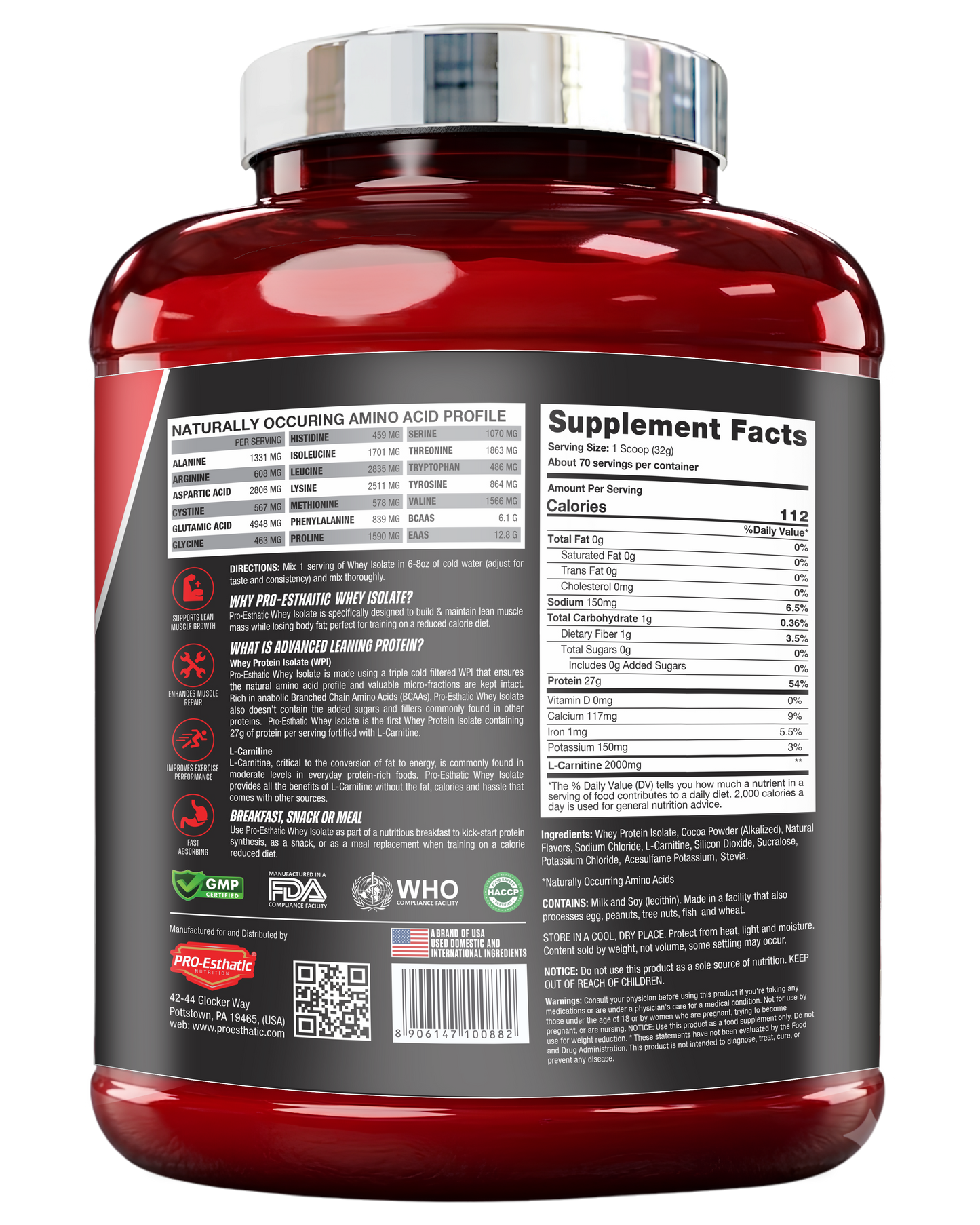 Pro Esthatic Iso Esthatic 5lbs 70 Servings
