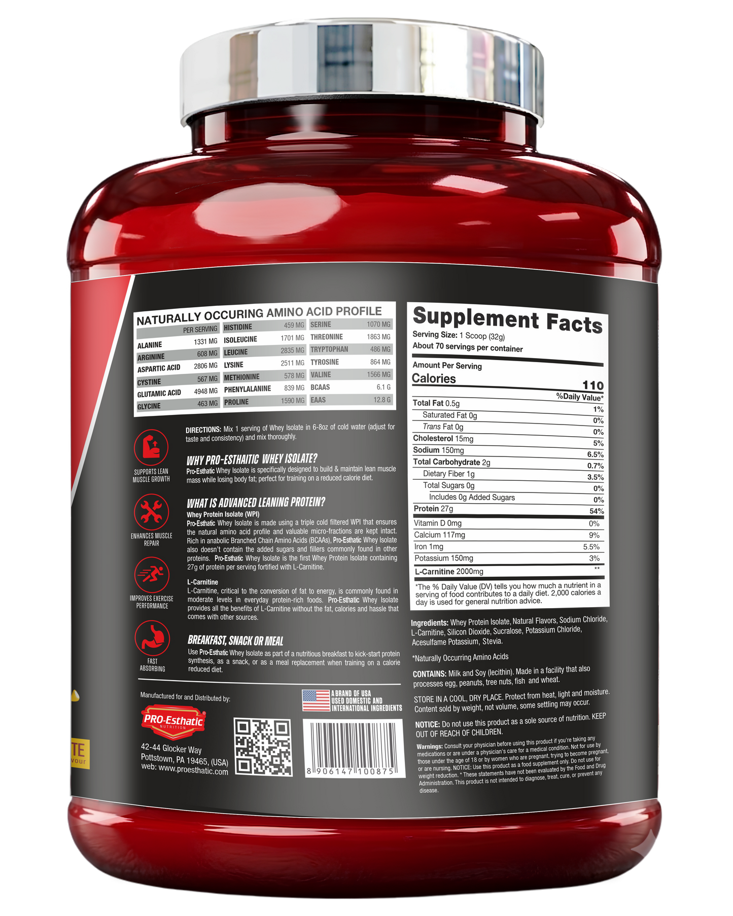Pro Esthatic Iso Esthatic 5lbs 70 Servings