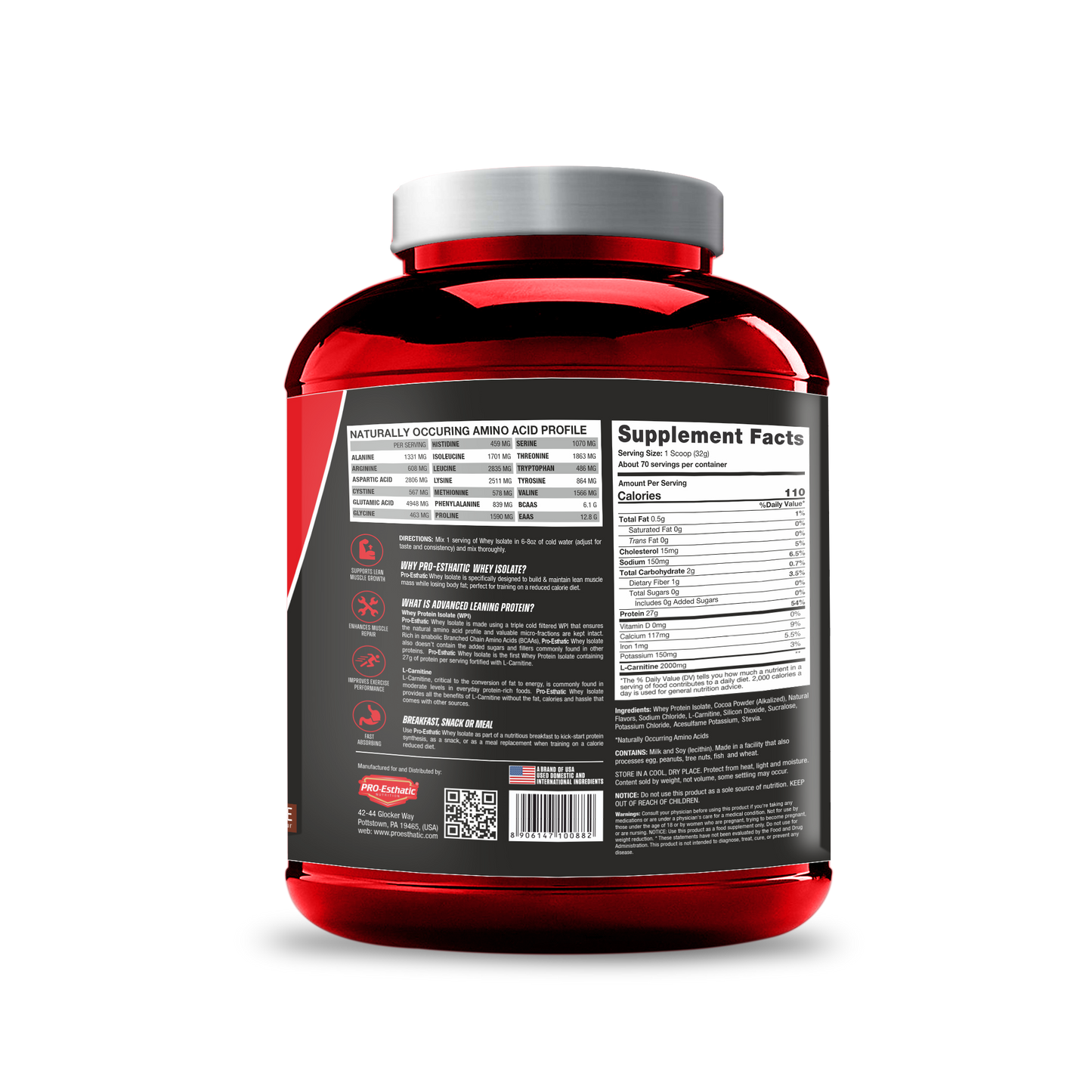 Pro Esthatic Iso Esthatic 5lbs with Creatine Monohydrate 250gm