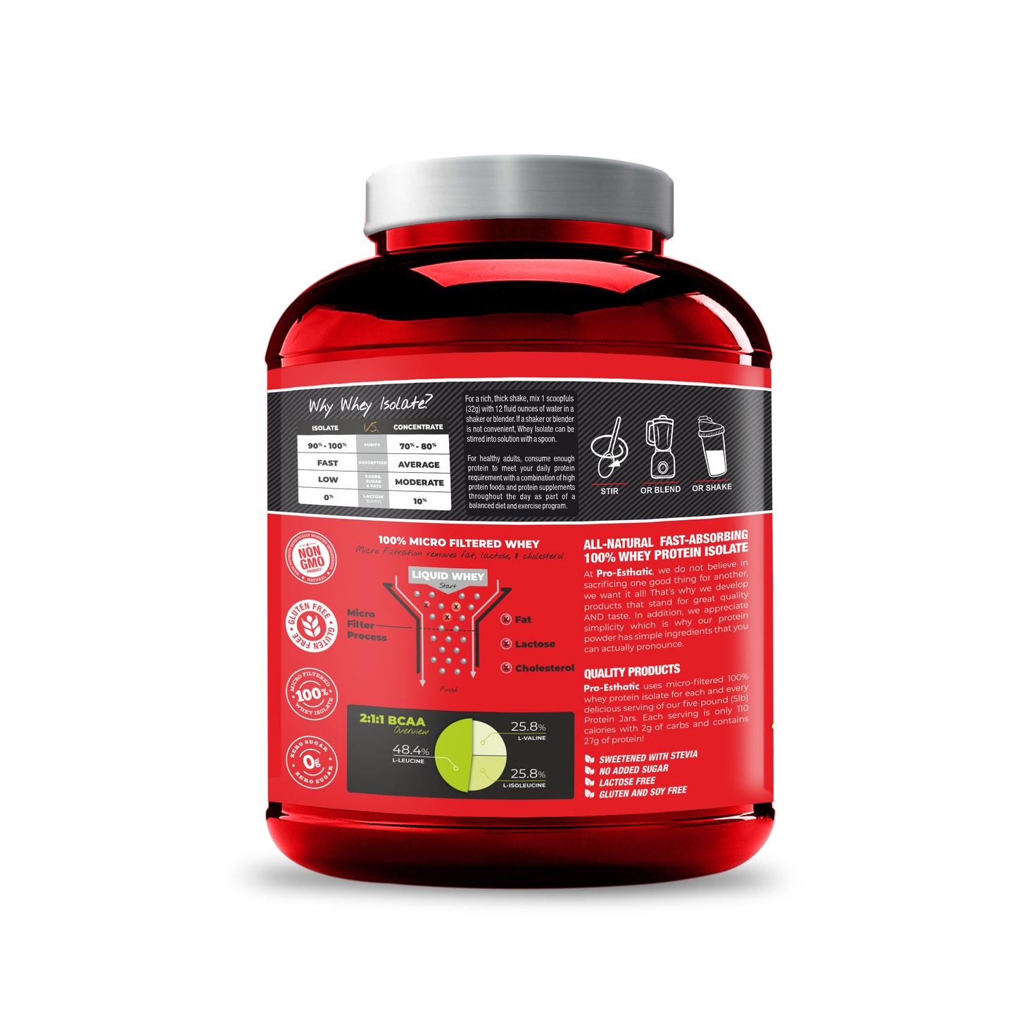 Pro Esthatic Iso Esthatic 5lbs and NOX pre Workout 40 Servings