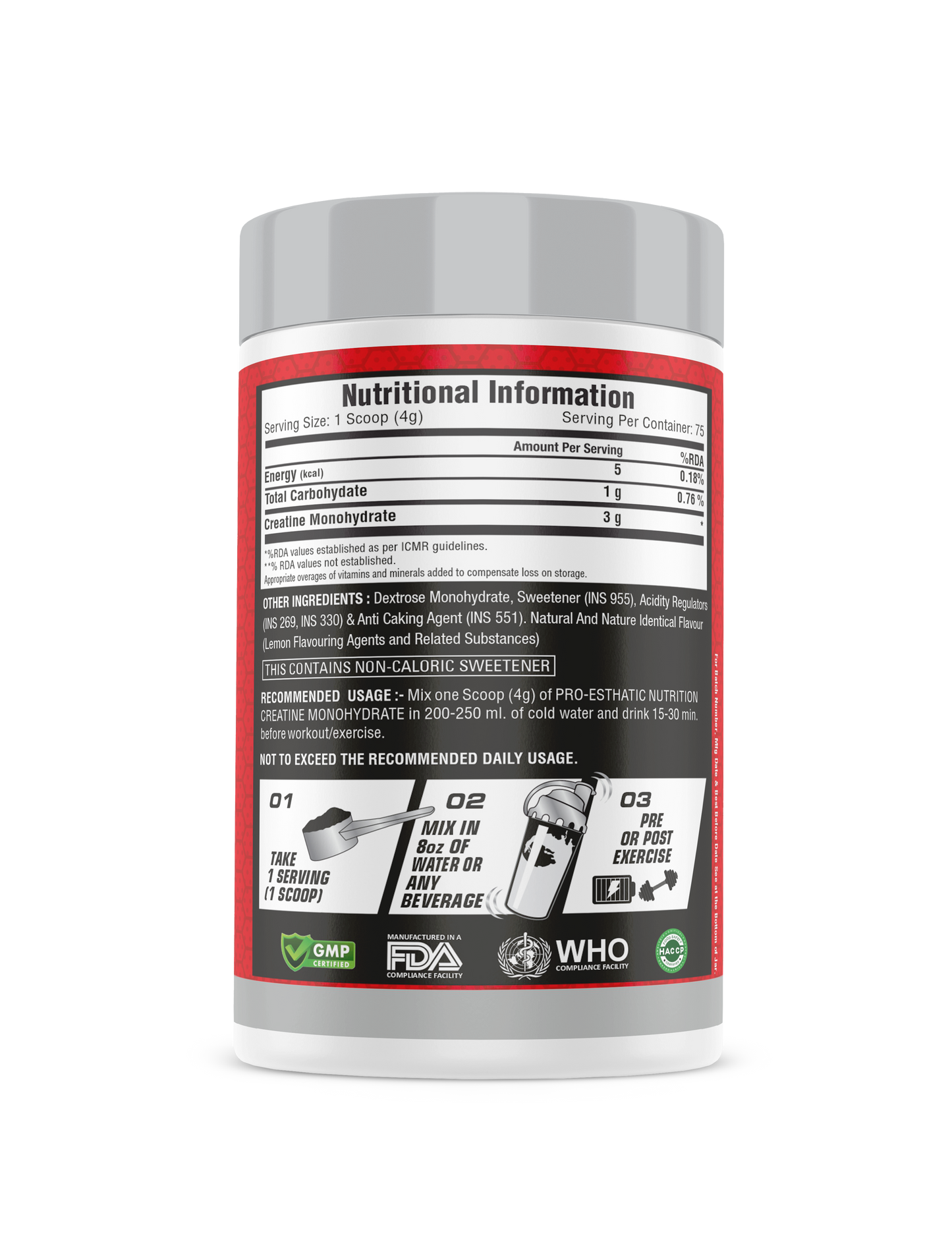 Pro Esthatic Premium Mass Gainer 6lb and Creatine Monohydrate 250gm