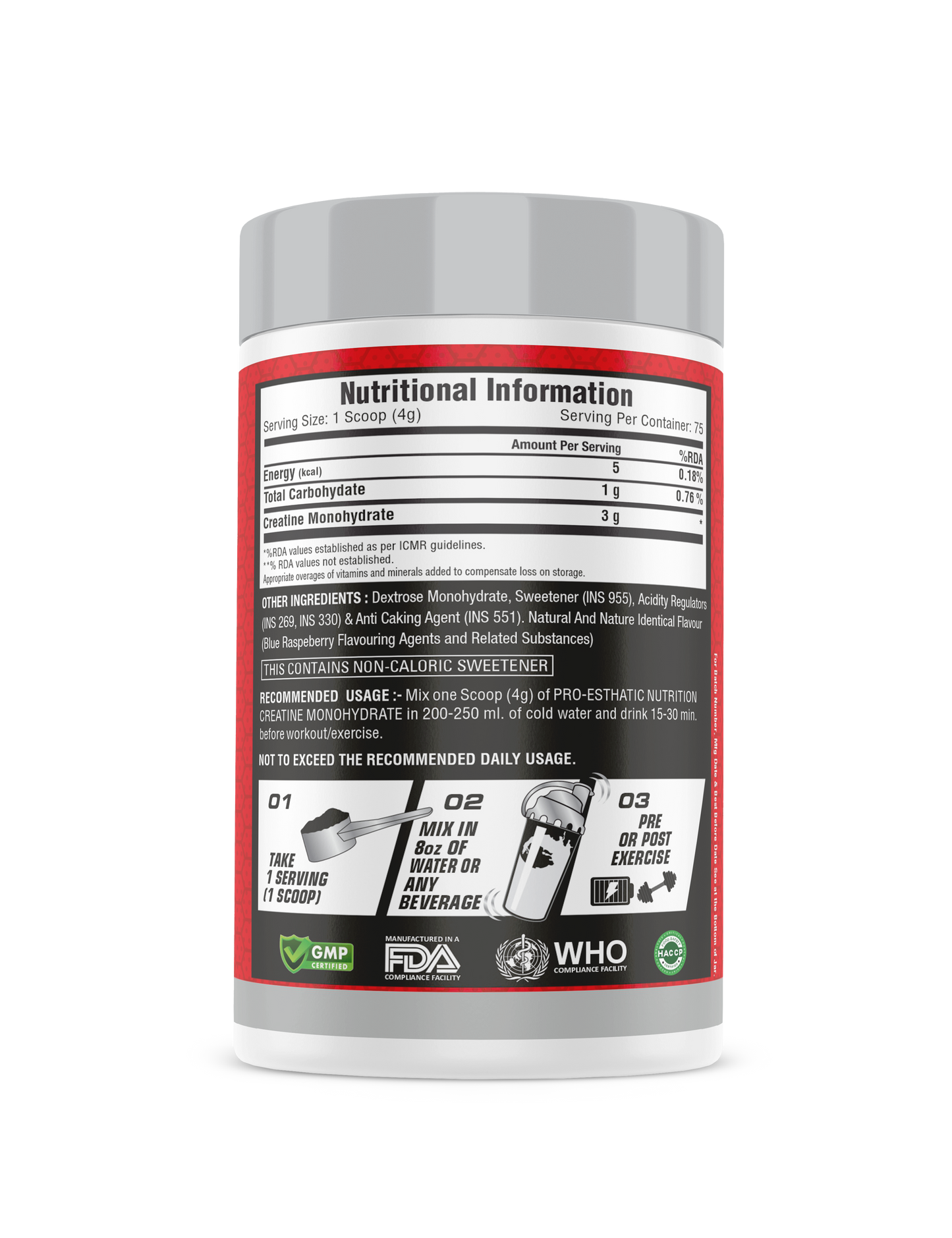 Pro Esthatic Premium Mass Gainer 6lb and Creatine Monohydrate 250gm
