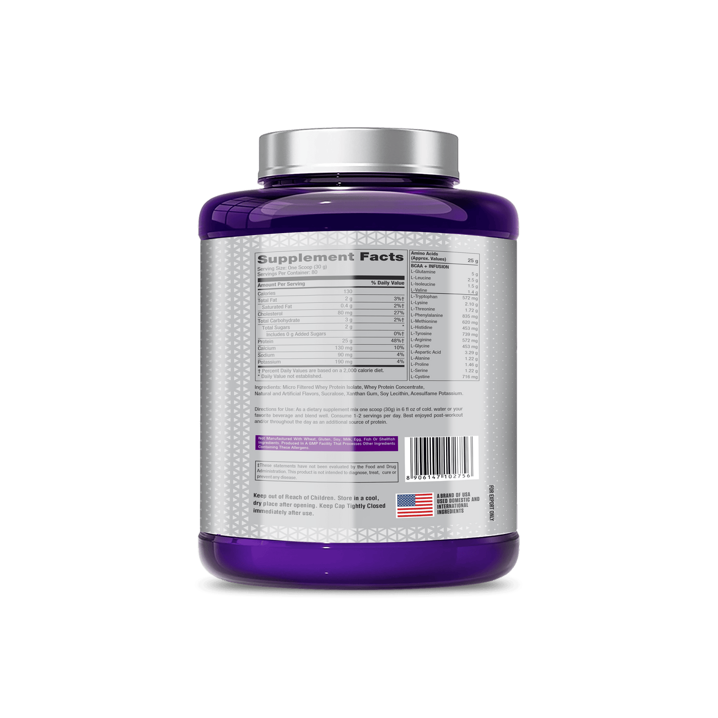 Pro Esthatic Whey Protein 25g Protein 80 Servings 5.29lbs (2.40kg) | Platinum Series
