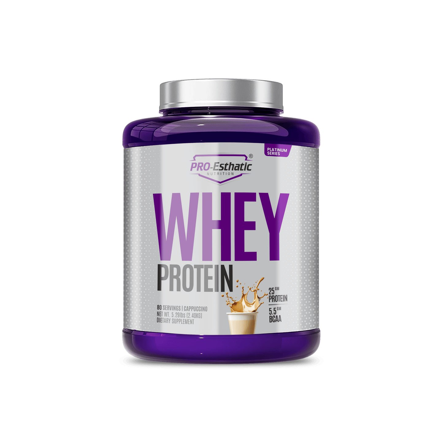 Pro Esthatic Whey Protein 25g Protein 80 Servings 5.29lbs (2.40kg) | Platinum Series