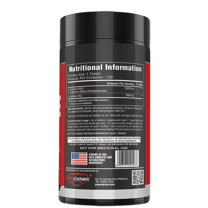 Pro Esthatic L-ARGININE, 1500mg 120 Tablets