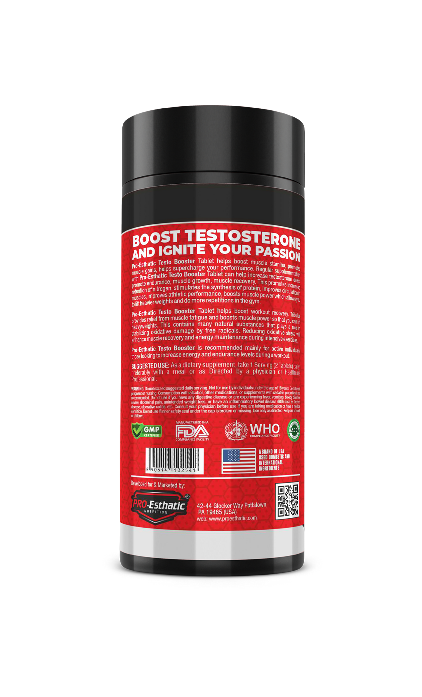 Pro Esthatic Testo Booster 120 Tablets