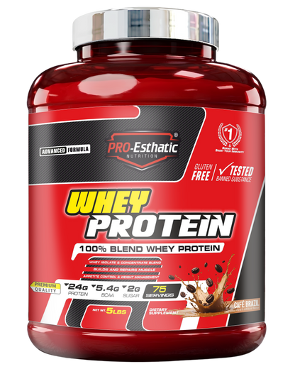 Pro Esthatic Whey Protein 5lbs with L-ARGININE, 1500mg