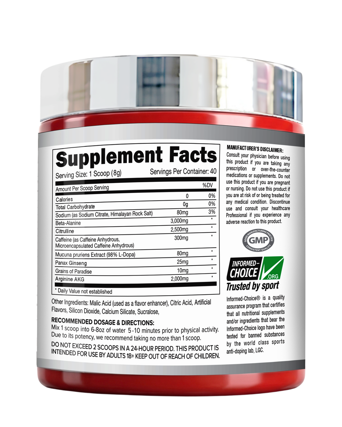 Pro Esthatic Psycho Pre-Workout