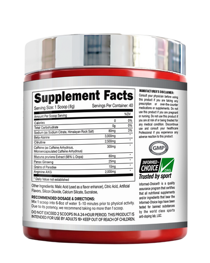 Pro Esthatic Psycho Pre-Workout